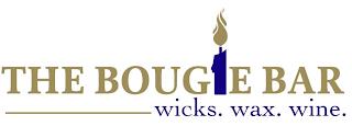 THE BOUGIE BAR WICKS. WAX. WINE. trademark