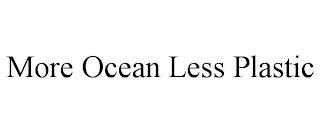 MORE OCEAN LESS PLASTIC trademark