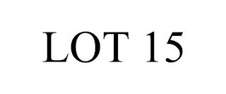 LOT 15 trademark