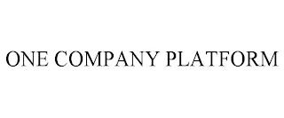 ONE COMPANY PLATFORM trademark