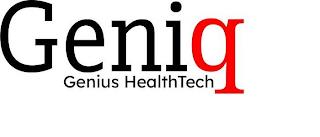 GENIQ GENIUS HEALTHTECH trademark