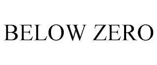 BELOW ZERO trademark