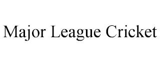 MAJOR LEAGUE CRICKET trademark