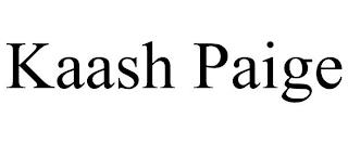 KAASH PAIGE trademark