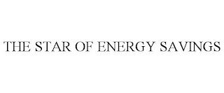 THE STAR OF ENERGY SAVINGS trademark