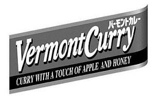 VERMONTCURRY CURRY WITH A TOUCH OF APPLE AND HONEY trademark