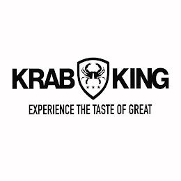 KRAB KING EXPERIENCE THE TASTE OF GREAT trademark