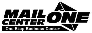 MAIL CENTER ONE ONE STOP BUSINESS CENTER trademark