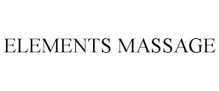 ELEMENTS MASSAGE trademark