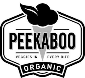 PEEKABOO VEGGIES IN EVERY BITE ORGANIC trademark