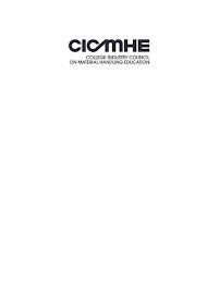 CICMHE COLLEGE-INDUSTRY COUNCIL ON MATERIAL HANDLING EDUCATION trademark