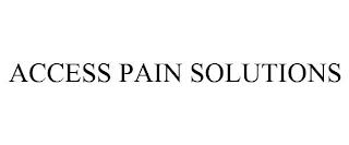 ACCESS PAIN SOLUTIONS trademark