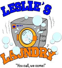 LESLIE'S LAUNDRY "YOU CALL, WE COME!" WASH DRY FOLD trademark