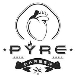 PYRE ESTD 2020 BARBER trademark