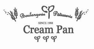 CP BOULANGERIE PATISSERIE SINCE 1988 CREAM PAN trademark