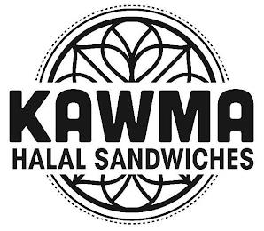 KAWMA HALAL SANDWICHES trademark