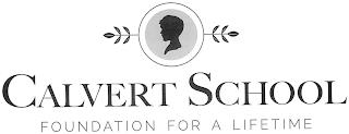 CALVERT SCHOOL FOUNDATION FOR A LIFETIME trademark