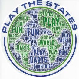 PLAY THE STATES FUN DARTS COUNTRIES PLAY WORLD STATES trademark