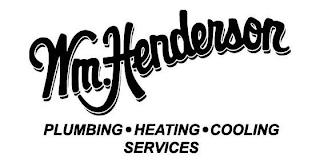 WM. HENDERSON PLUMBING · HEATING · COOLING SERVICES trademark