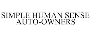 SIMPLE HUMAN SENSE AUTO-OWNERS trademark