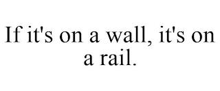 IF IT'S ON A WALL, IT'S ON A RAIL. trademark