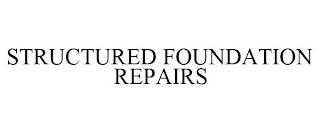 STRUCTURED FOUNDATION REPAIRS trademark