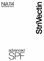 NIA 114 TECHNOLOGY ADVANCED SPF STRIVECTIN trademark