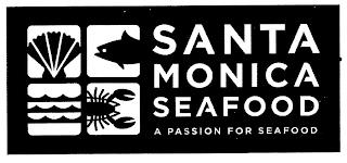 SANTA MONICA SEAFOOD A PASSION FOR SEAFOOD trademark