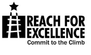 REACH FOR EXCELLENCE COMMIT TO THE CLIMB trademark