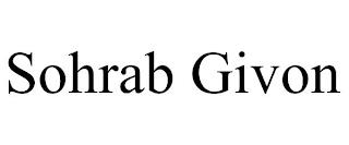 SOHRAB GIVON trademark