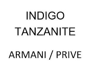 INDIGO TANZANITE ARMANI / PRIVE trademark