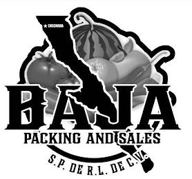 ENSENADA. BAJA PACKING AND SALES S.P. DE. R.L. DE C.V. trademark