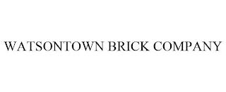 WATSONTOWN BRICK COMPANY trademark