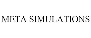 META SIMULATIONS trademark