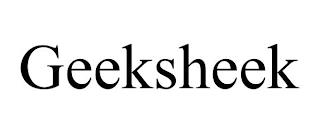 GEEKSHEEK trademark