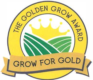 THE GOLDEN GROW AWARD GROW FOR GOLD trademark