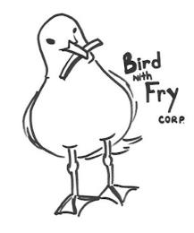 BIRD WITH FRY CORP. trademark