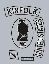 KINFOLK MC UNITED STATES KINFOLK 1% ER trademark