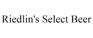 RIEDLIN'S SELECT BEER trademark