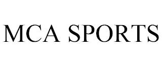 MCA SPORTS trademark