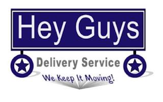 HEY GUYS DELIVERY SERVICE WE KEEP IT MOVING! trademark