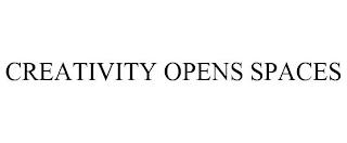 CREATIVITY OPENS SPACES trademark