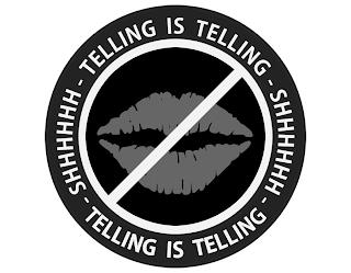 - TELLING IS TELLING - SHHHHHH - TELLINGIS TELLING - SHHHHHH trademark