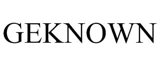 GEKNOWN trademark