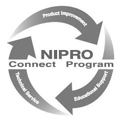 NIPRO CONNECT PROGRAM TECHNICAL SERVICEPRODUCT IMPROVEMENT EDUCATIONAL SUPPORT trademark