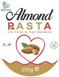 VENETO COMPANY ALMOND PASTA LOW CARBS & HIGH STANDARDS MADE IN ITALY 250G E trademark