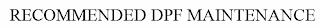 RECOMMENDED DPF MAINTENANCE trademark