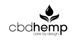 CBD HEMP CARE BY DESIGN trademark