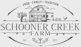 SCHOONER CREEK FARM FOOD FAMILY TRADITION EST. 2011 trademark