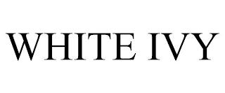 WHITE IVY trademark